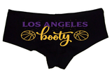 Sexy Girl Rock Los Angeles Booty Panties – Women’s Boyshort Underwear – Funny City Lingerie Gift for Basketball Lovers & LA Girls