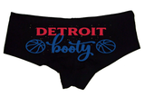 Sexy Girl Rock Detroit Booty Panties – Women’s Boyshort Underwear – Funny City Lingerie Gift for Basketball Lovers & Michigan Girls