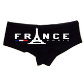 France Paris Panties – Women’s Sexy Boyshort Underwear – Eiffel Tower Lingerie Gift – Travel Souvenir