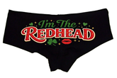 Sexy Girl Rock I’m The Redhead Panties – Funny Women’s Boyshort Underwear – St Patrick’s Day & Dibs-Inspired Lingerie Gift
