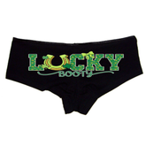 Booty Panties – Women’s Sexy Boyshort Underwear – St. Patrick’s Day Lingerie Gift – Shamrock Design