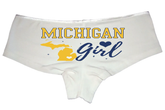 Michigan Girl Panties – Women’s Boyshort Underwear – State Pride Lingerie Gift for Girlfriend or Wife
