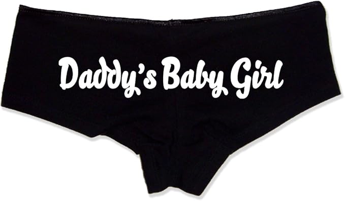 Daddy’s Baby Girl Panties – Flirty Cotton Booty Shorts with Sayings for Women, Low-Rise Lingerie Gift for Wife, Girlfriend