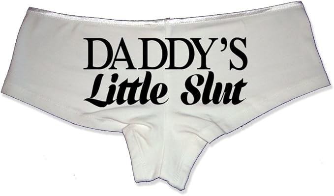 Daddy’s Naughty Girl Panties – Slutty Flirty Hipster Underwear for Women | Kinky Cotton Lingerie Gift | Cheeky Boyshorts