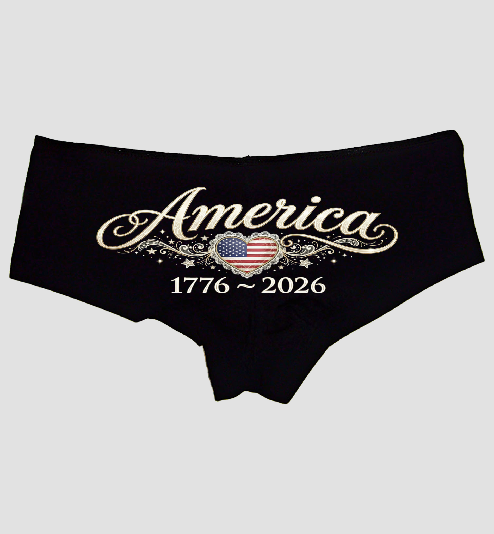America 1776 Panties – Women’s Patriotic Boyshort Lingerie