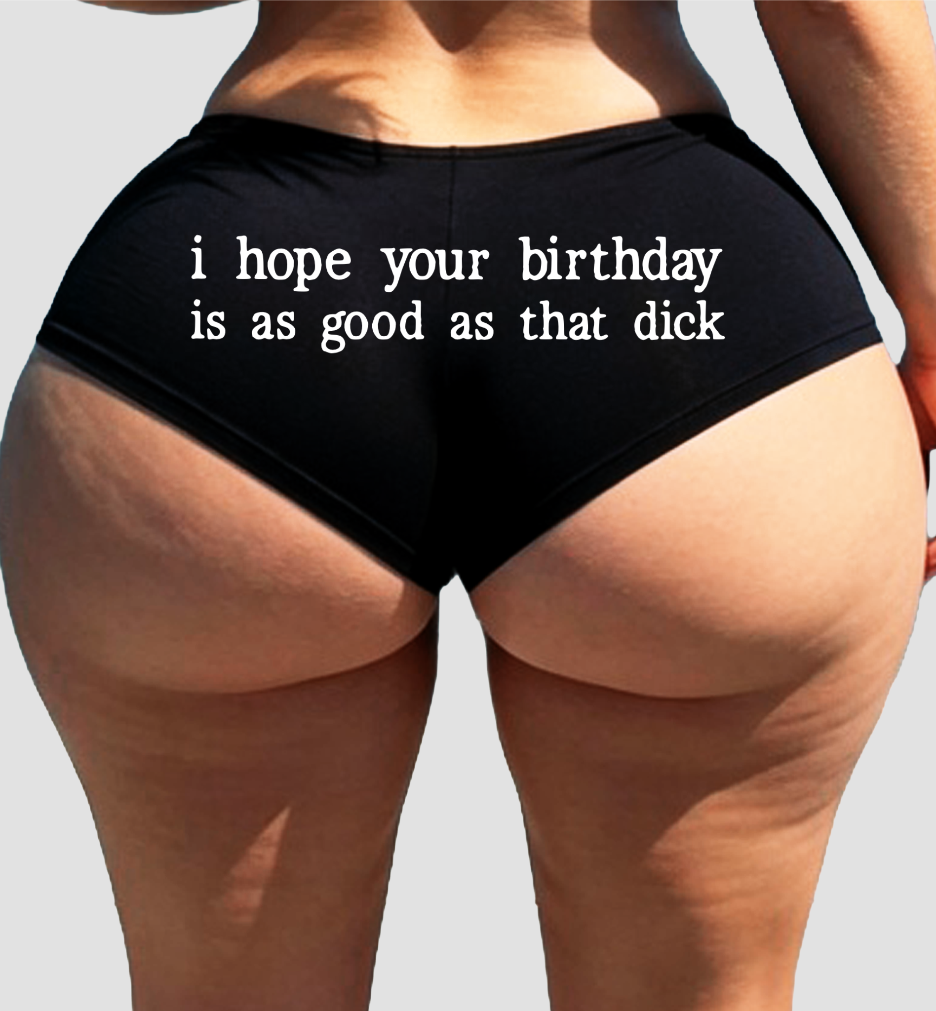 Sexy Girl Rock Hope Your Birthday Is Good Panties – Funny Women’s Boyshort Underwear – Birthday Gift Lingerie for Her