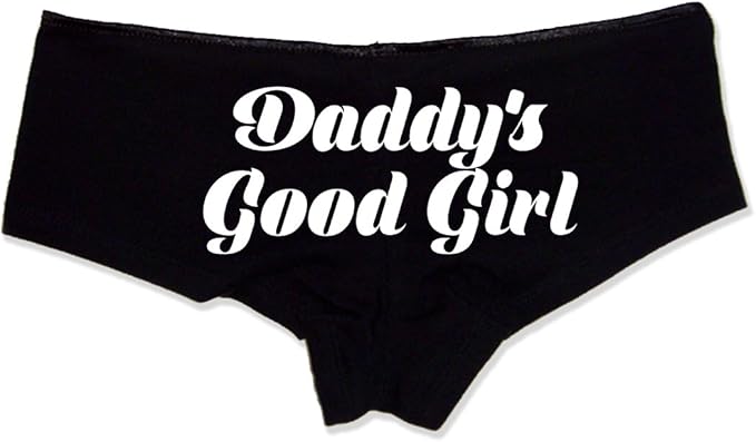 Daddy’s Good Girl Panties—Naughty Cotton Lingerie for Women, Cheeky Low-Rise Boyshorts for Submissive Wives, Gift for Girl