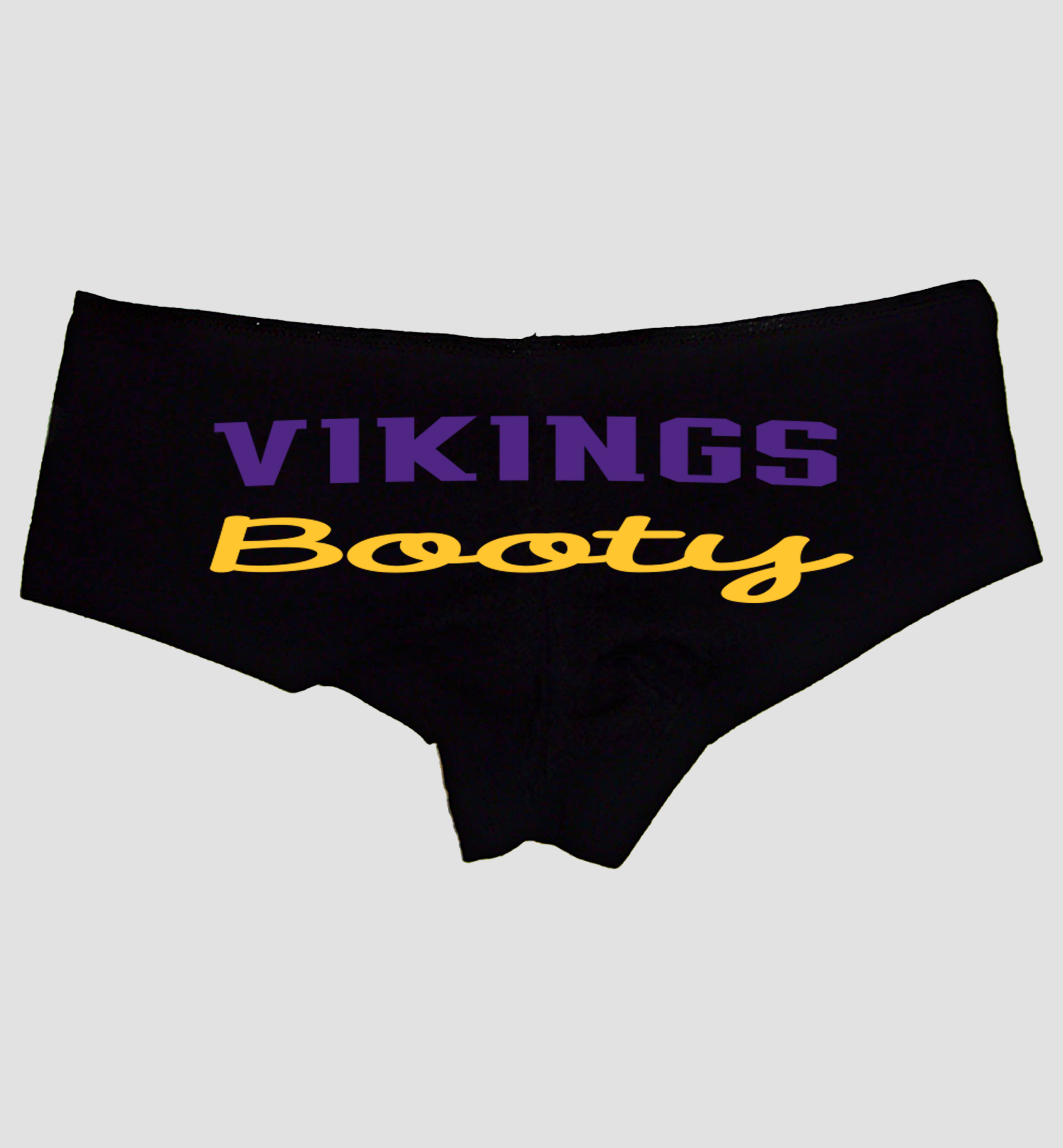 Sexy Girl Rock Vikings Booty Panties for Women – Cheeky Cotton Boyshorts, Flirty Low-Rise Lingerie for Sports Fans, Fun Gift