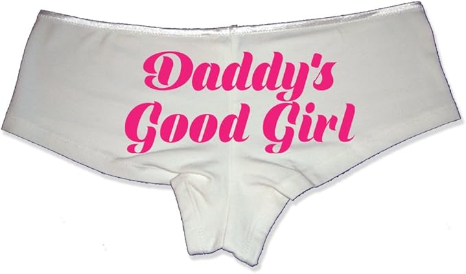 Daddy’s Good Girl Panties—Naughty Cotton Lingerie for Women, Cheeky Low-Rise Boyshorts for Submissive Wives, Gift for Girl