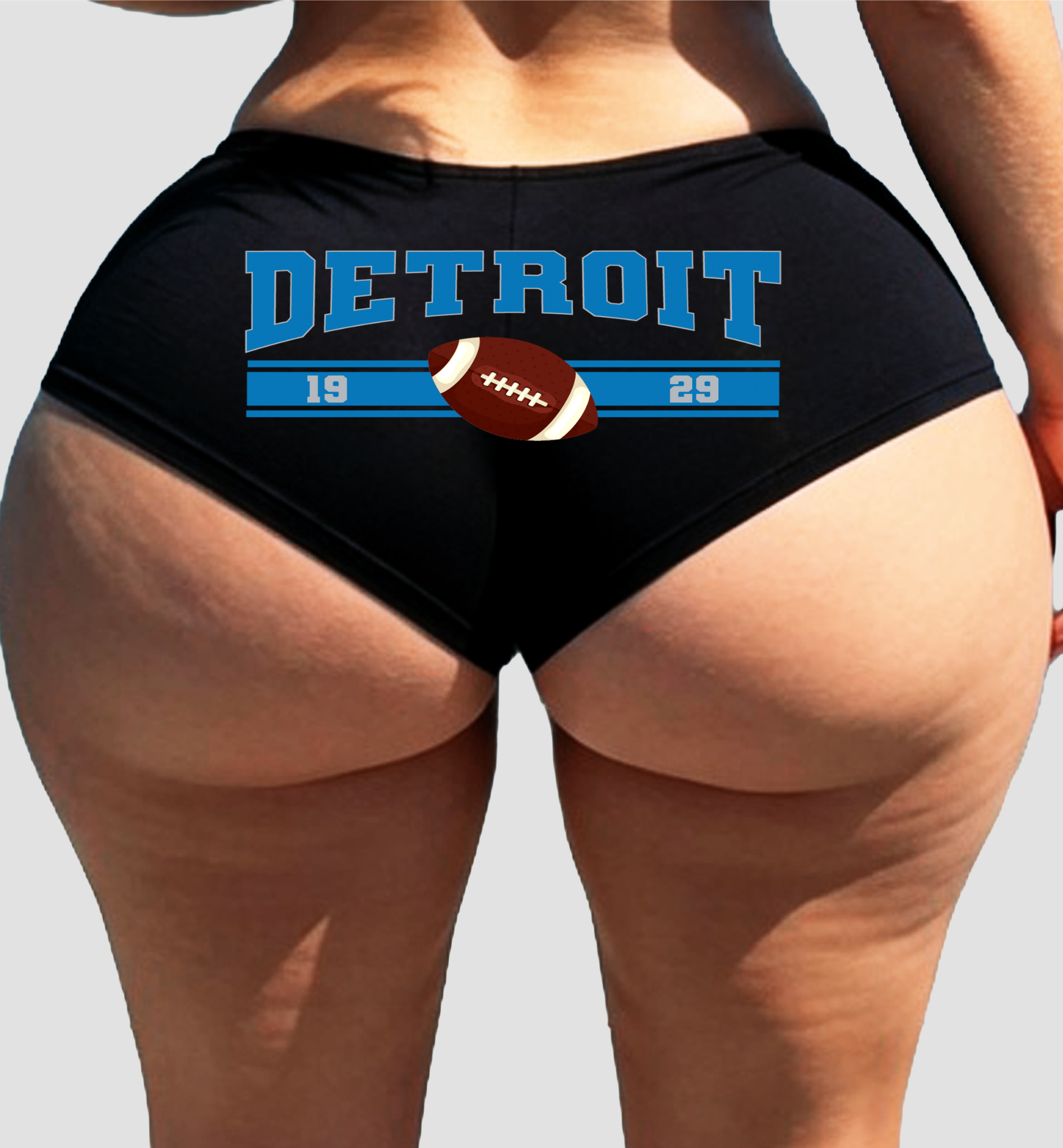 Sexy Girl Rock Detroit Football Panties – Cheeky Cotton Hipster Underwear for Women | Bold Sporty Lingerie Gift Flirty