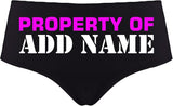 Sexy Girl Rock Custom Property of Daddy Women’s Panties – Flirty Premium Cotton Underwear for Her