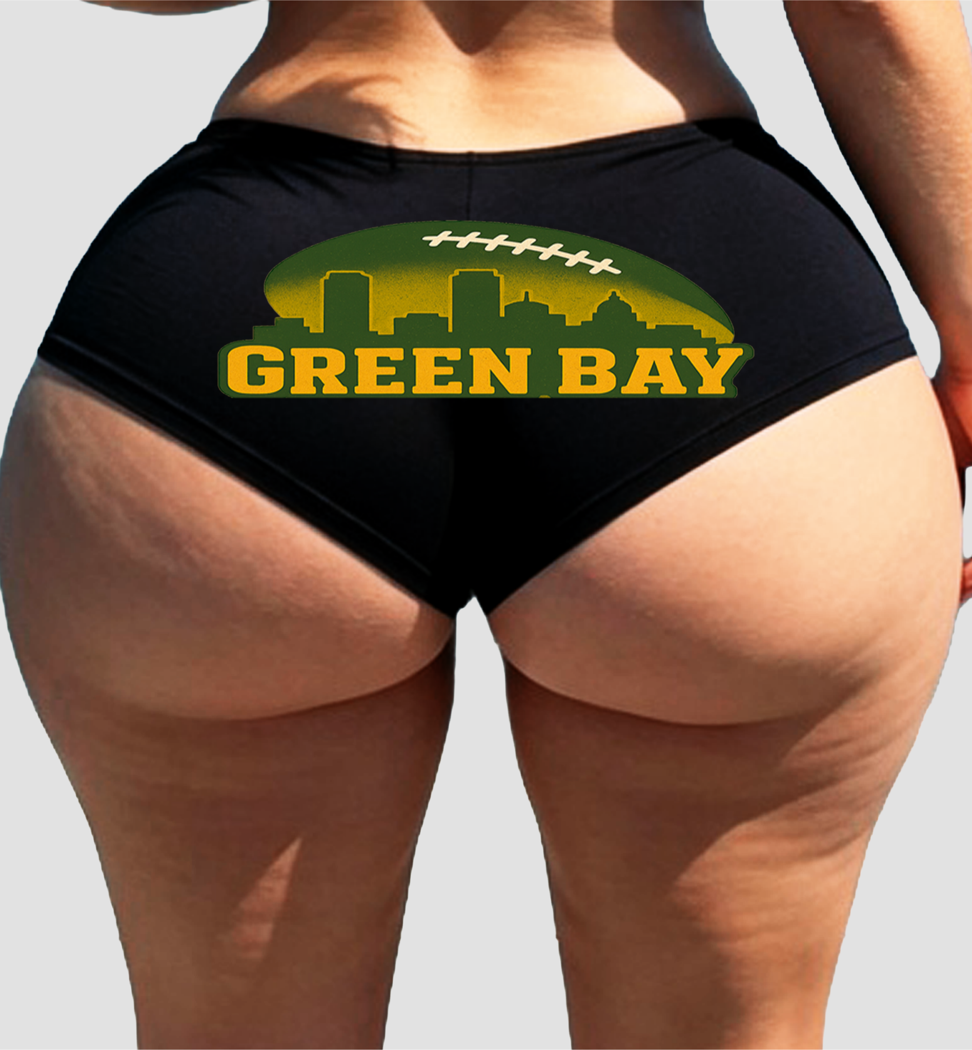 Sexy Girl Rock Green Bay Booty Shorts – Fan Gift Panties for Wife or Girlfriend