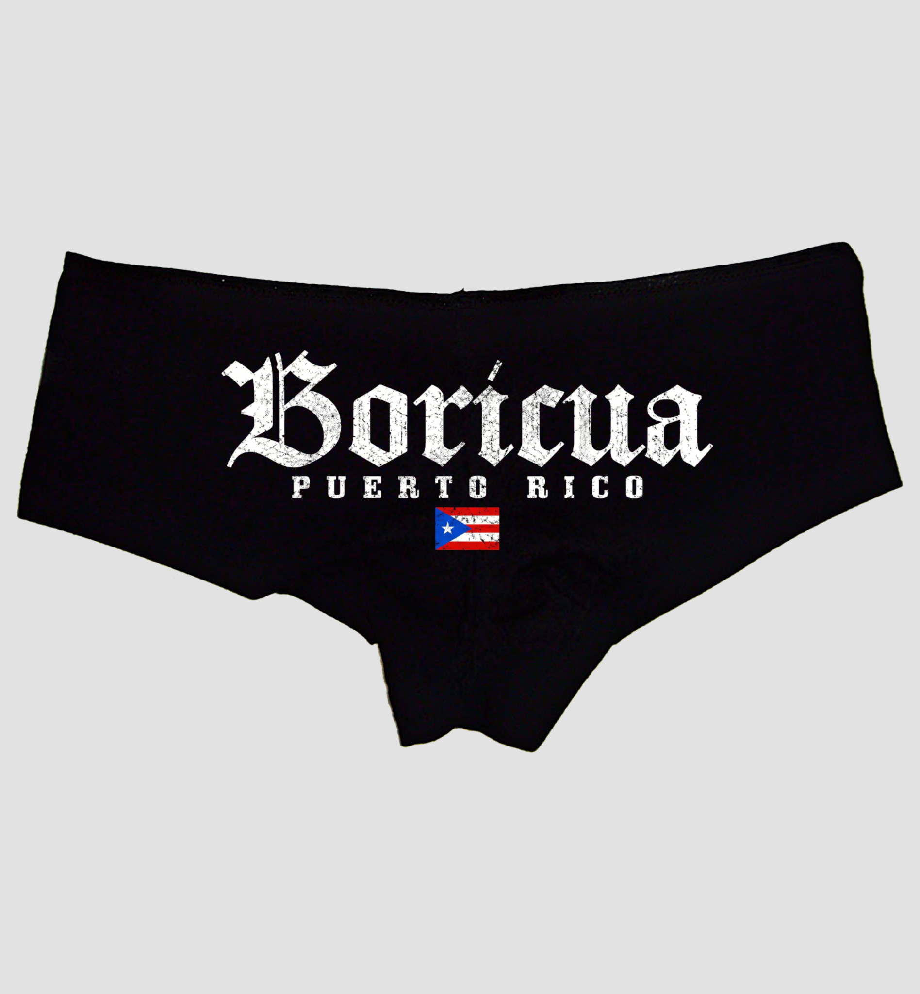 Boricua Puerto Rico Panties – Women’s Boyshort Lingerie – Cute Puerto Rican Pride Gift