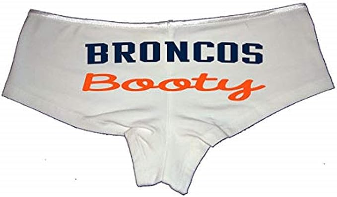 Sexy Girl Rock Broncos Booty Panties for Women – Cheeky Cotton Boyshorts, Spicy Lingerie for Sports Fans, Game Day Underwear