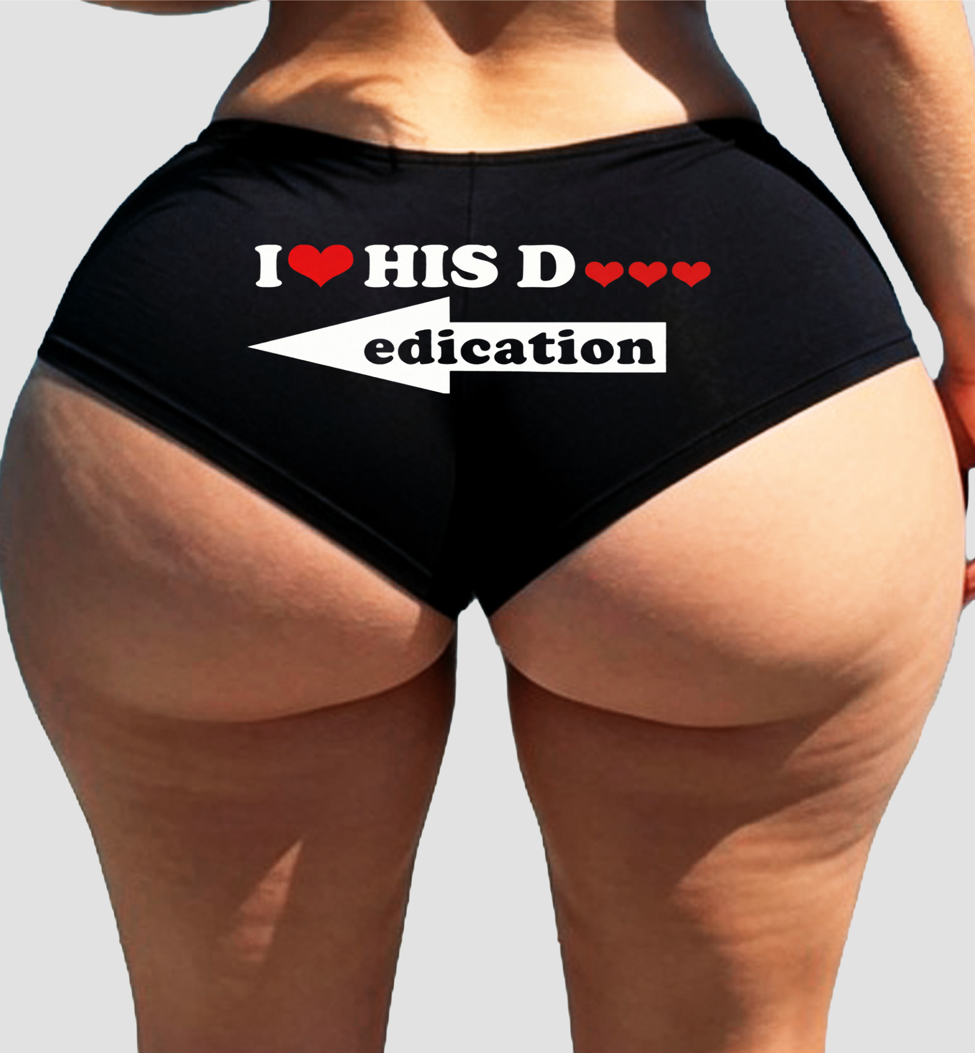 I Love His Dedication Panties – Funny Women’s Boyshort Lingerie
