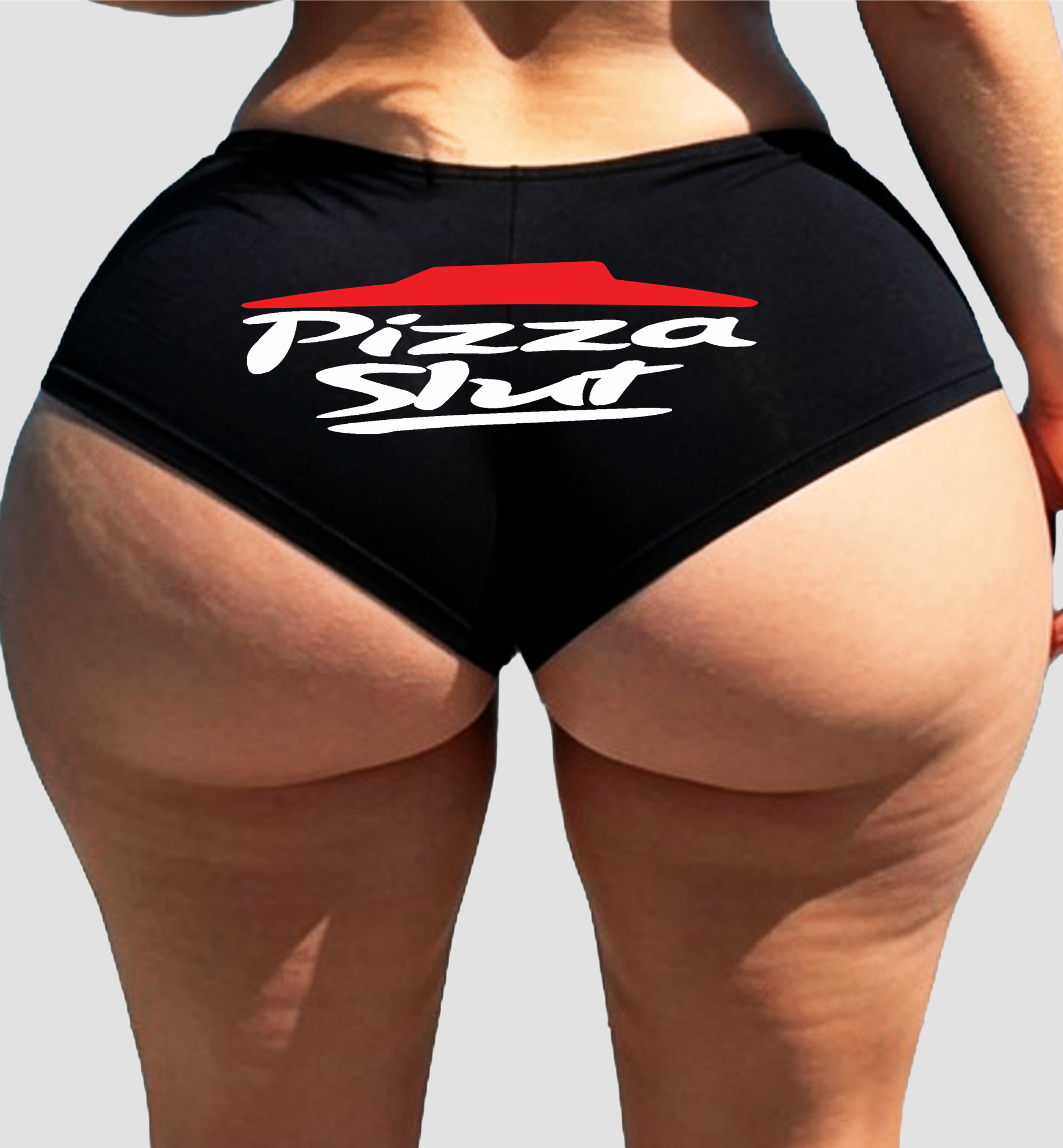 Pizza Slut Panties – Naughty Cotton Boyshorts for Women, Funny Sexy Lingerie Gift S-3X, Cheeky Parody Underwear