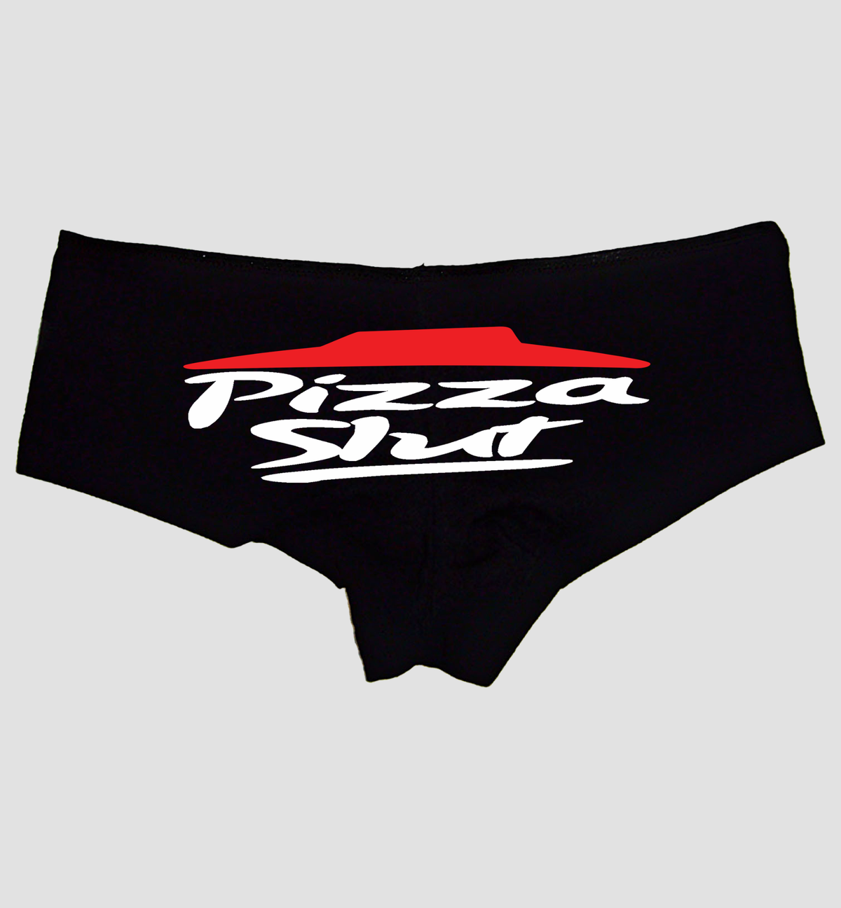 Pizza Slut Panties – Naughty Cotton Boyshorts for Women, Funny Sexy Lingerie Gift S-3X, Cheeky Parody Underwear