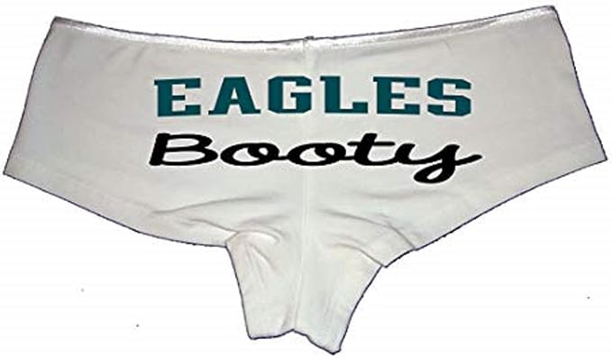 Eagles Booty Panties–Cheeky Fan Girl Hipster Underwear for Women | Flirty Cotton Boyshorts Gift | Low-Rise Game Day Lingerie