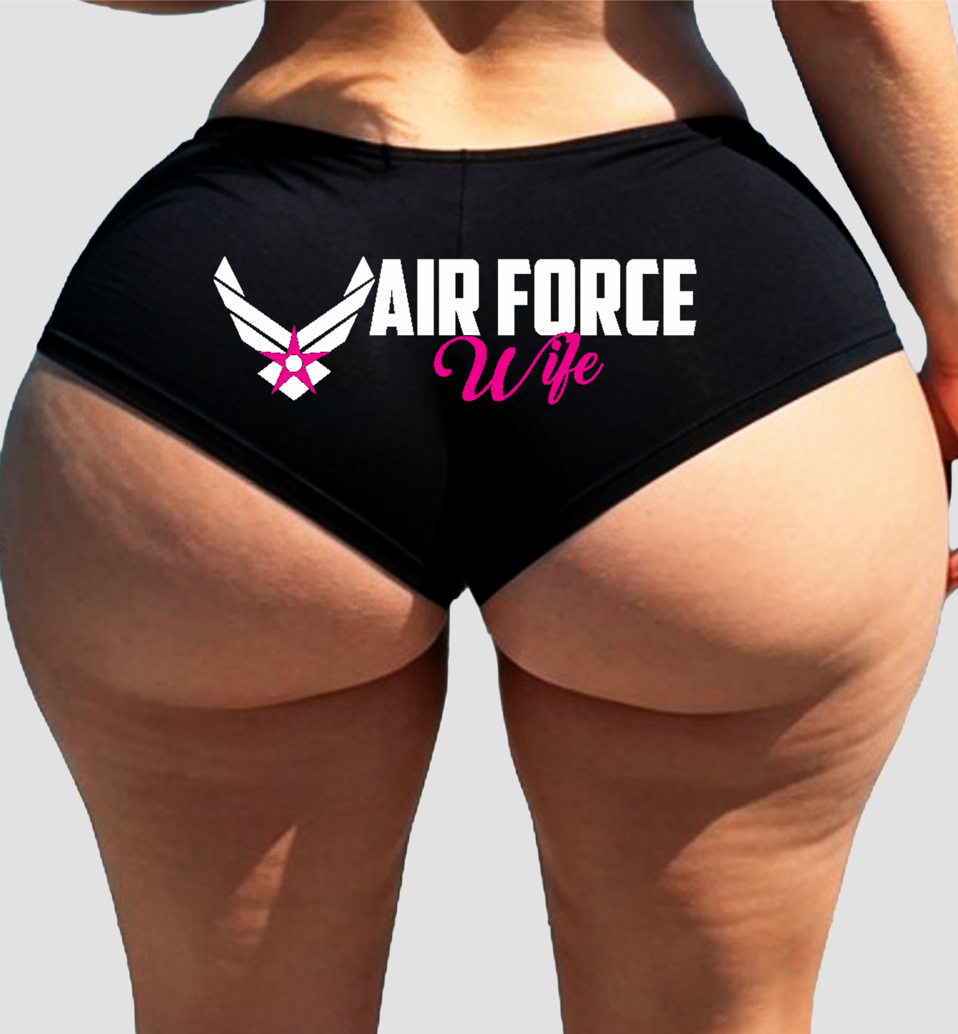 Sexy Military Air Force Wife Booty Shorts Boyshort Cotton Bikini Bottom Panties