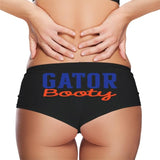 Sexy Girl Rock Gator Booty Panties – Football-Inspired Cotton Boyshorts for Women, Cheeky Game Day Lingerie S-3X Sizes