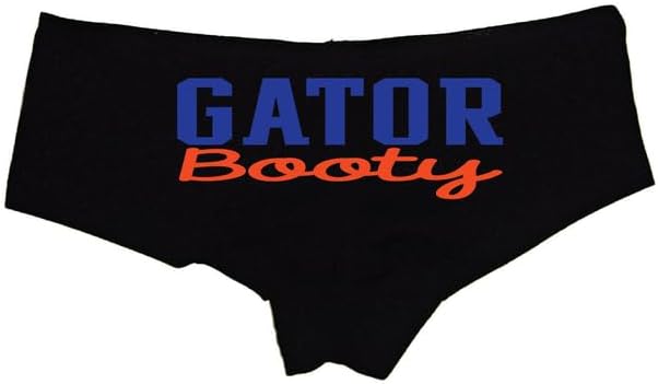 Sexy Girl Rock Gator Booty Panties – Football-Inspired Cotton Boyshorts for Women, Cheeky Game Day Lingerie S-3X Sizes