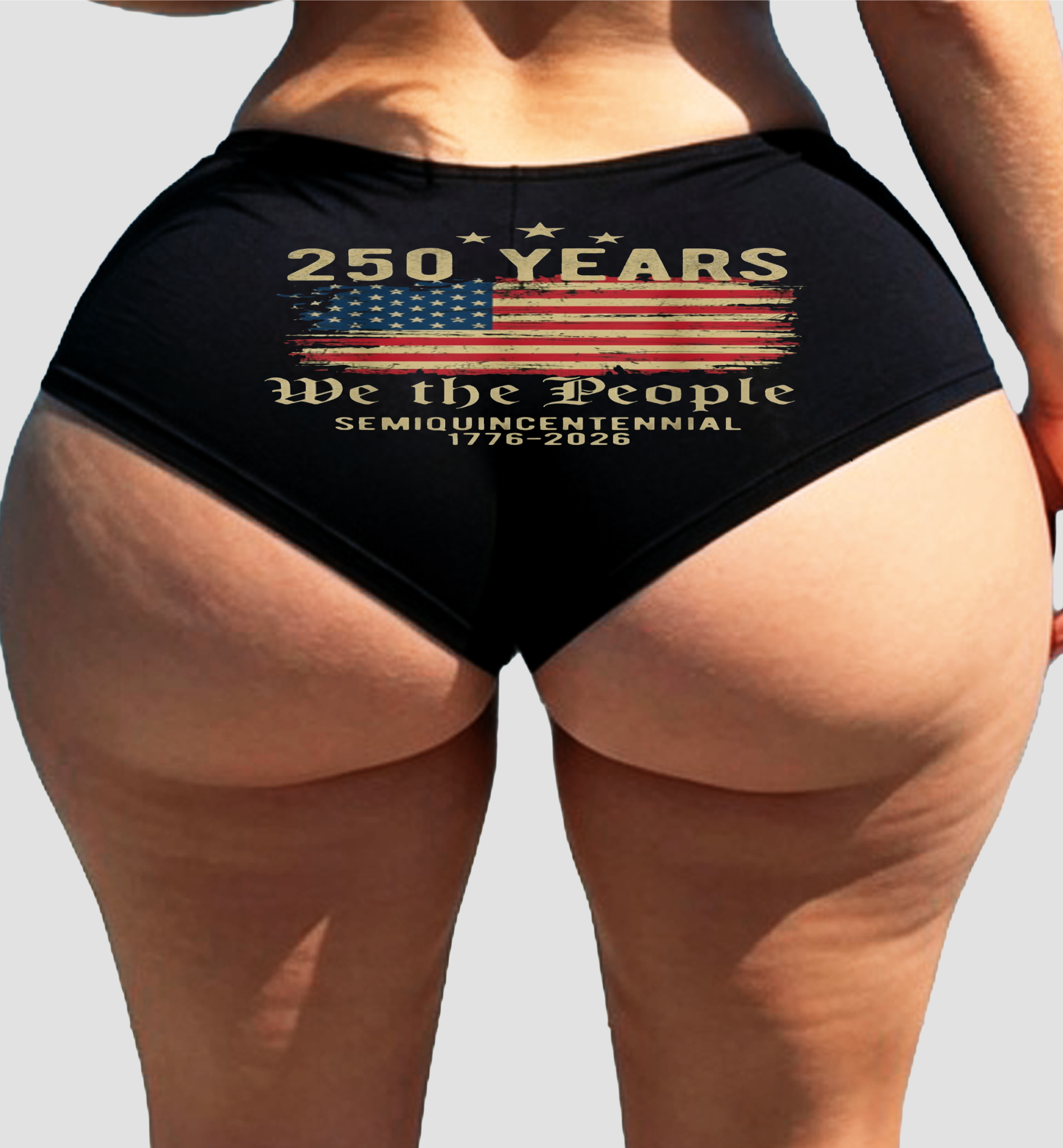 250 Years We The People Panties – Women’s Sexy Boyshort Underwear – Patriotic Lingerie Gift – 1776–2026