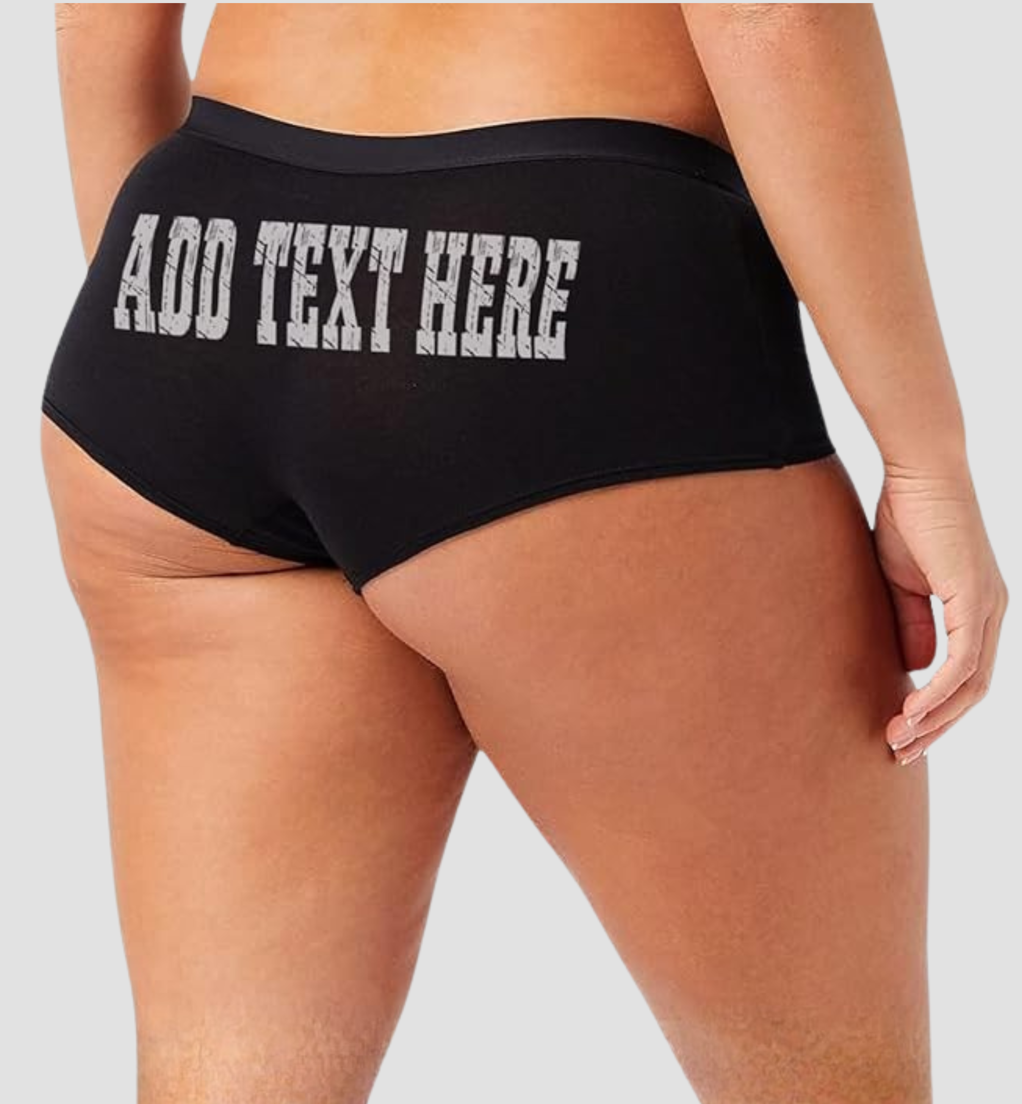 Sexy Girl Rock SGR Customizable Panties for Women – Add Your Own Text and Fonts – Premium Cotton Personalized Underwear