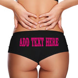 Sexy Girl Rock SGR Customizable Panties for Women – Add Your Own Text and Fonts – Premium Cotton Personalized Underwear