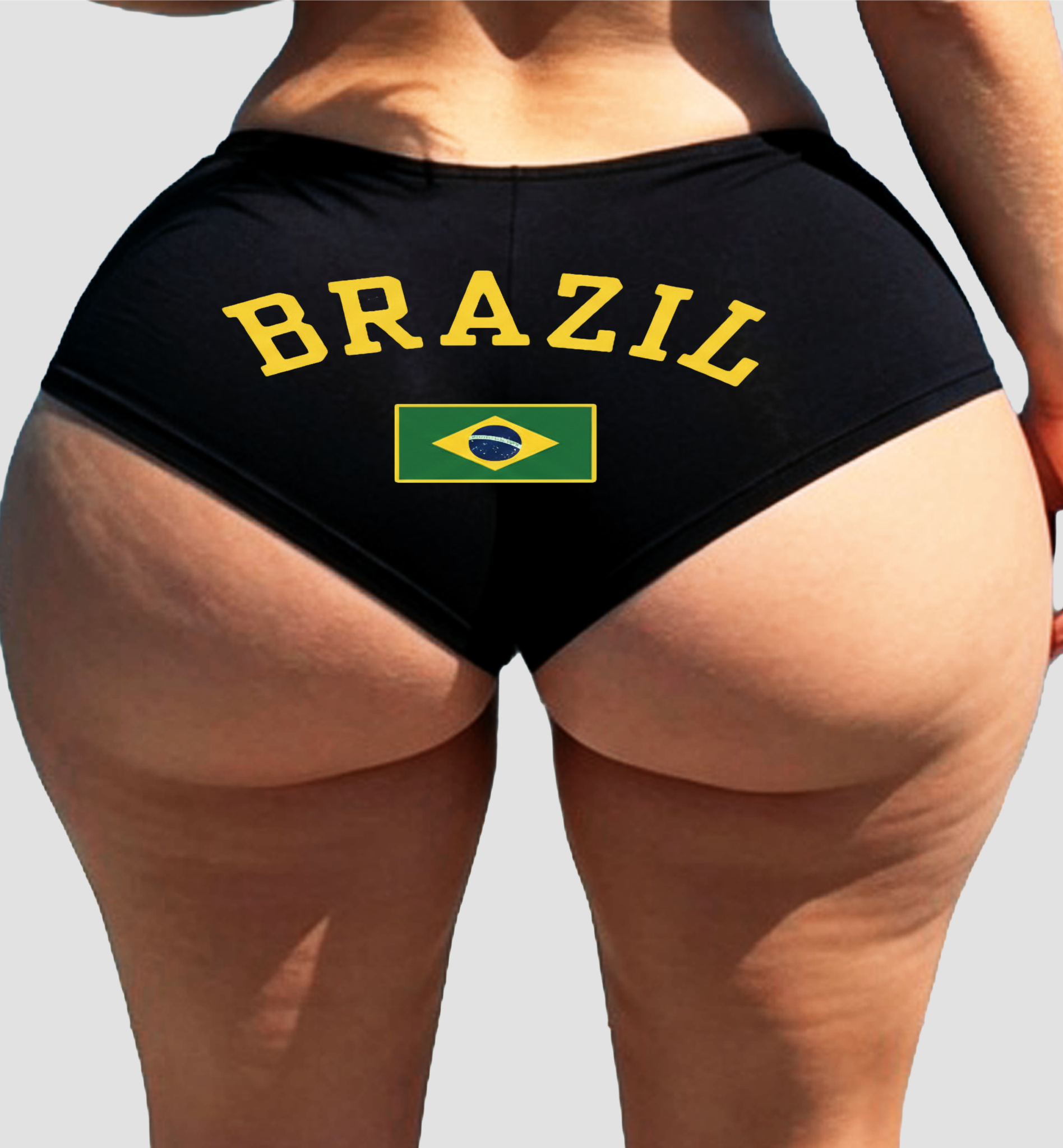 Brazil Panties – Women’s Sexy Boyshort Underwear – Green Yellow Flag Lingerie Gift – Country Pride
