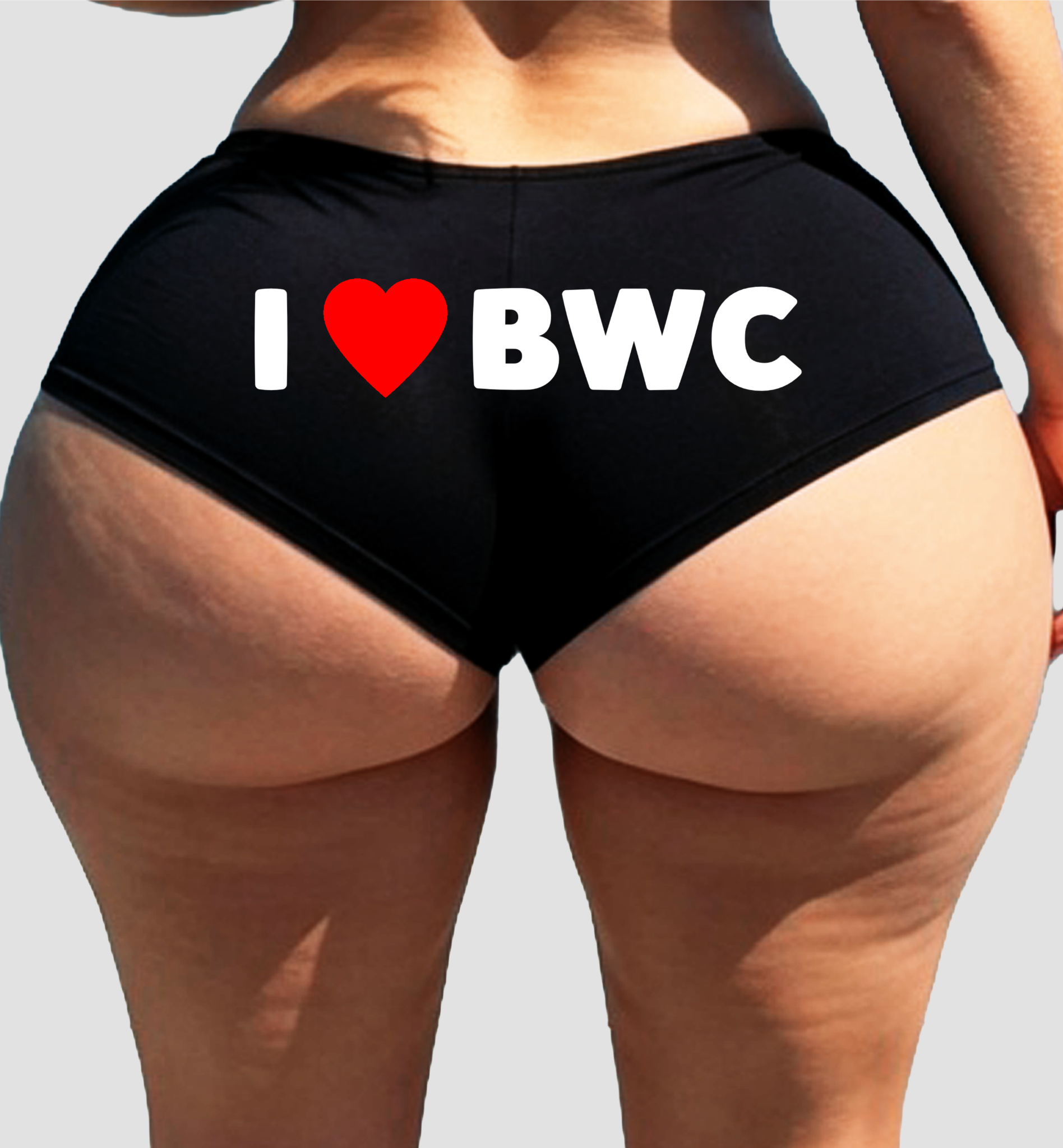 Sexy Girl Rock I Love BWC Panties – Cheeky Low-Rise Cotton Lingerie for Naughty Wife, Hotwife, or Submissive Women