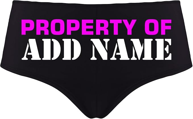 Sexy Girl Rock Custom Property of Daddy Women’s Panties – Flirty Premium Cotton Underwear for Her