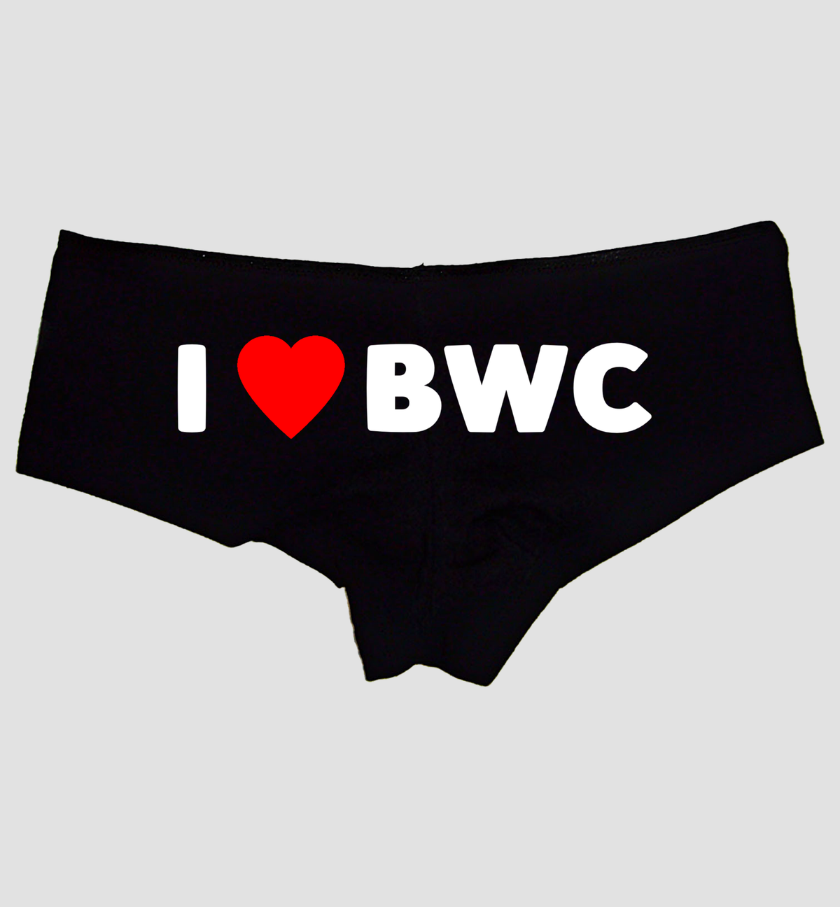 Sexy Girl Rock I Love BWC Panties – Cheeky Low-Rise Cotton Lingerie for Naughty Wife, Hotwife, or Submissive Women