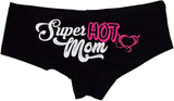 Sexy Girl Rock Super Hot Mom Panties for Women—Cheeky Cotton Booty Shorts, Flirty Low-Rise Lingerie for Wife, Fun Gift Idea