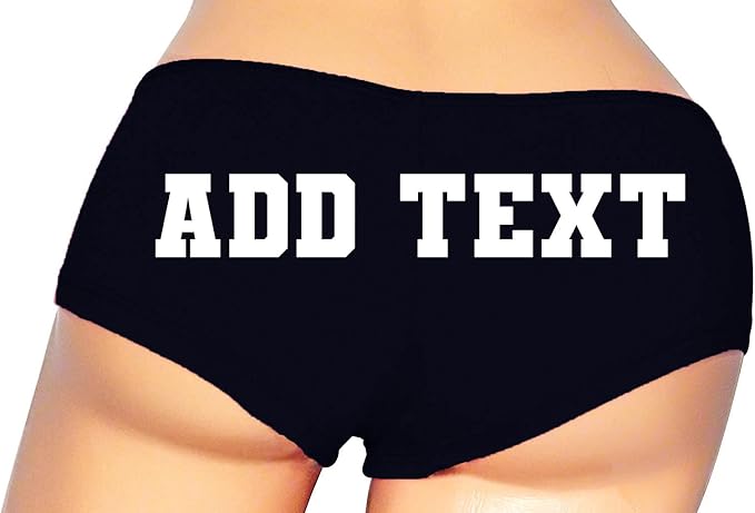 Sexy Girl Rock Custom Not Tonight Panties for Women—Personalized Cotton Booty Shorts, Funny Low-Rise Lingerie Gift for Wife