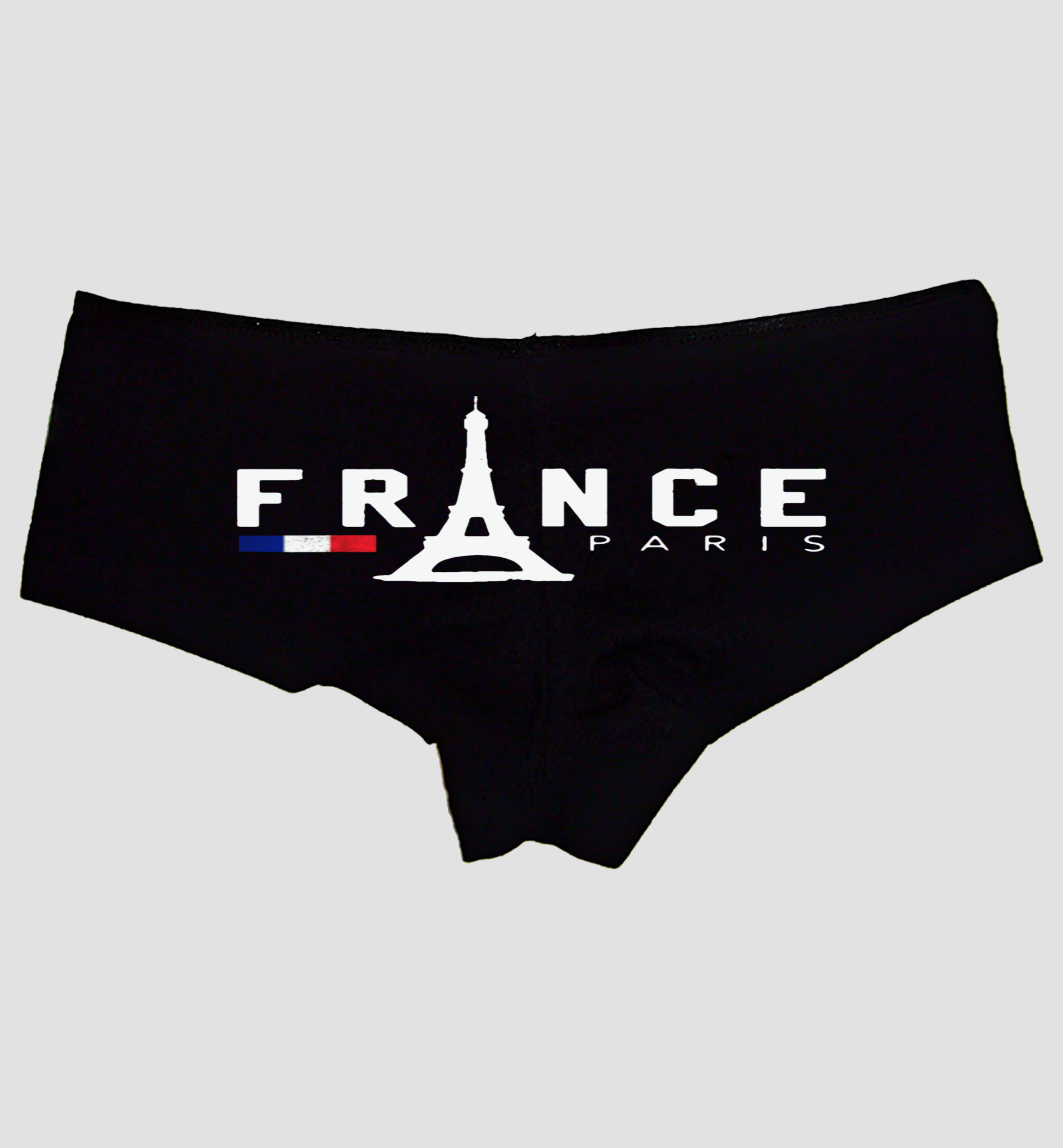 France Paris Panties – Women’s Sexy Boyshort Underwear – Eiffel Tower Lingerie Gift – Travel Souvenir