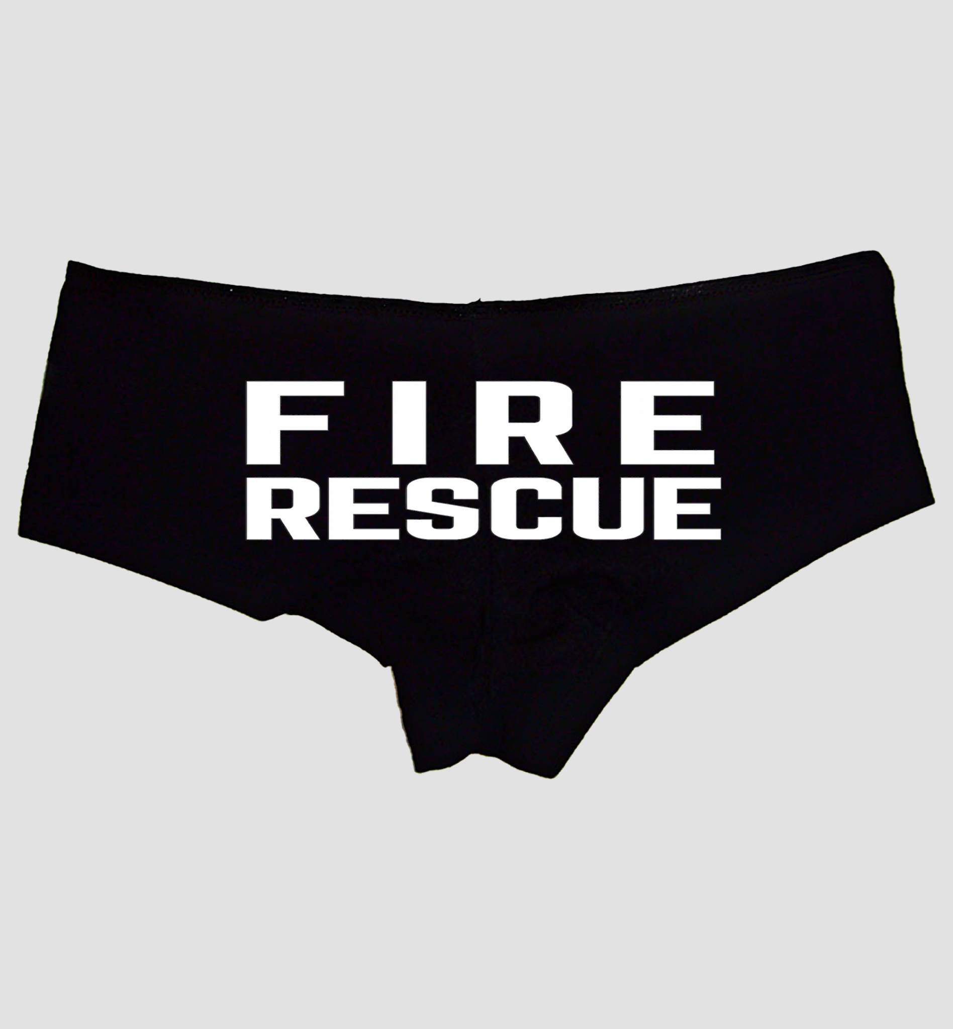 Fire Rescue Sexy Panties for Women – Naughty Firefighter Boyshort Lingerie – Fun Roleplay Underwear Gift