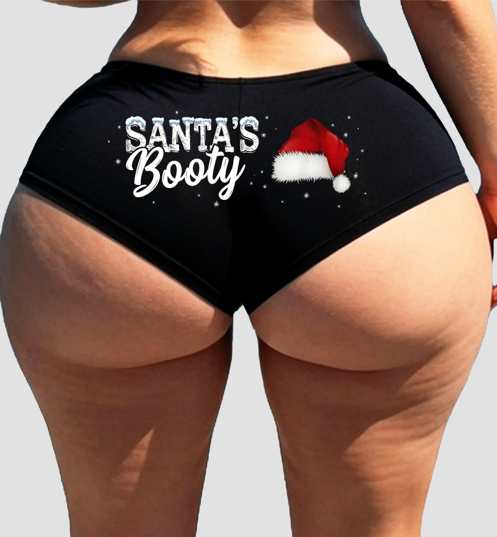 Santa’s Beauty Panties – Women’s Boyshort Lingerie – Christmas Holiday Gift