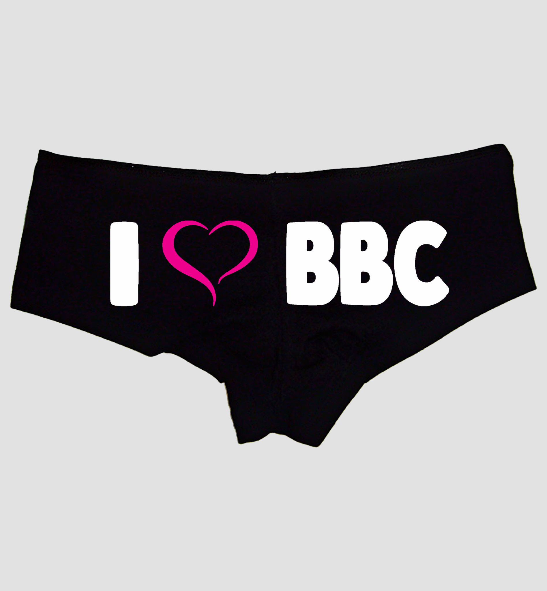 I Love BBC Panties for Women – Naughty Boyshort Lingerie, Cheeky Cotton Underwear, Sexy Gift for Wife or Hotwife