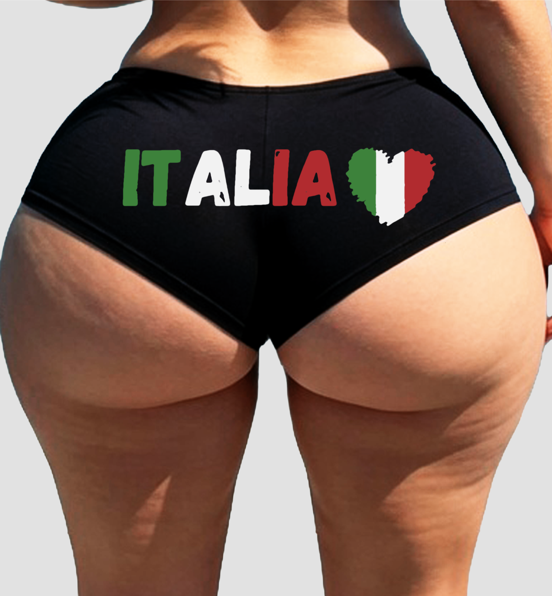 Italia Panties – Women’s Sexy Boyshort Underwear – Italian Flag Heart Lingerie Gift – Italy Pride