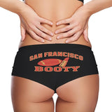 San Francisco Booty Panties – Women’s Sexy Boyshort Underwear – Fun Football Inspired Lingerie Gift