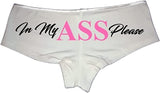 Sexy Girl Rock In My Ass Please Panties for Women – Naughty Cotton Booty Shorts, Low-Rise Flirty Lingerie for Submissive Wives