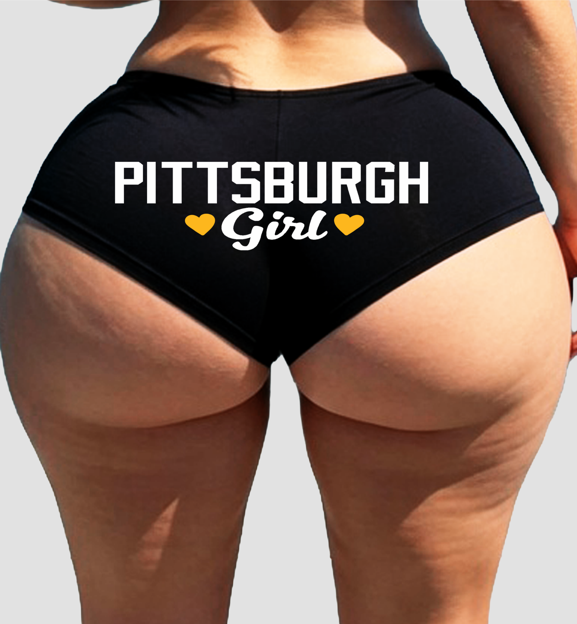 Pittsburgh Girl Panties – Flirty Booty Shorts for Women, Low-Rise Cotton Lingerie with Naughty Sayings, Fun Gift for Wife