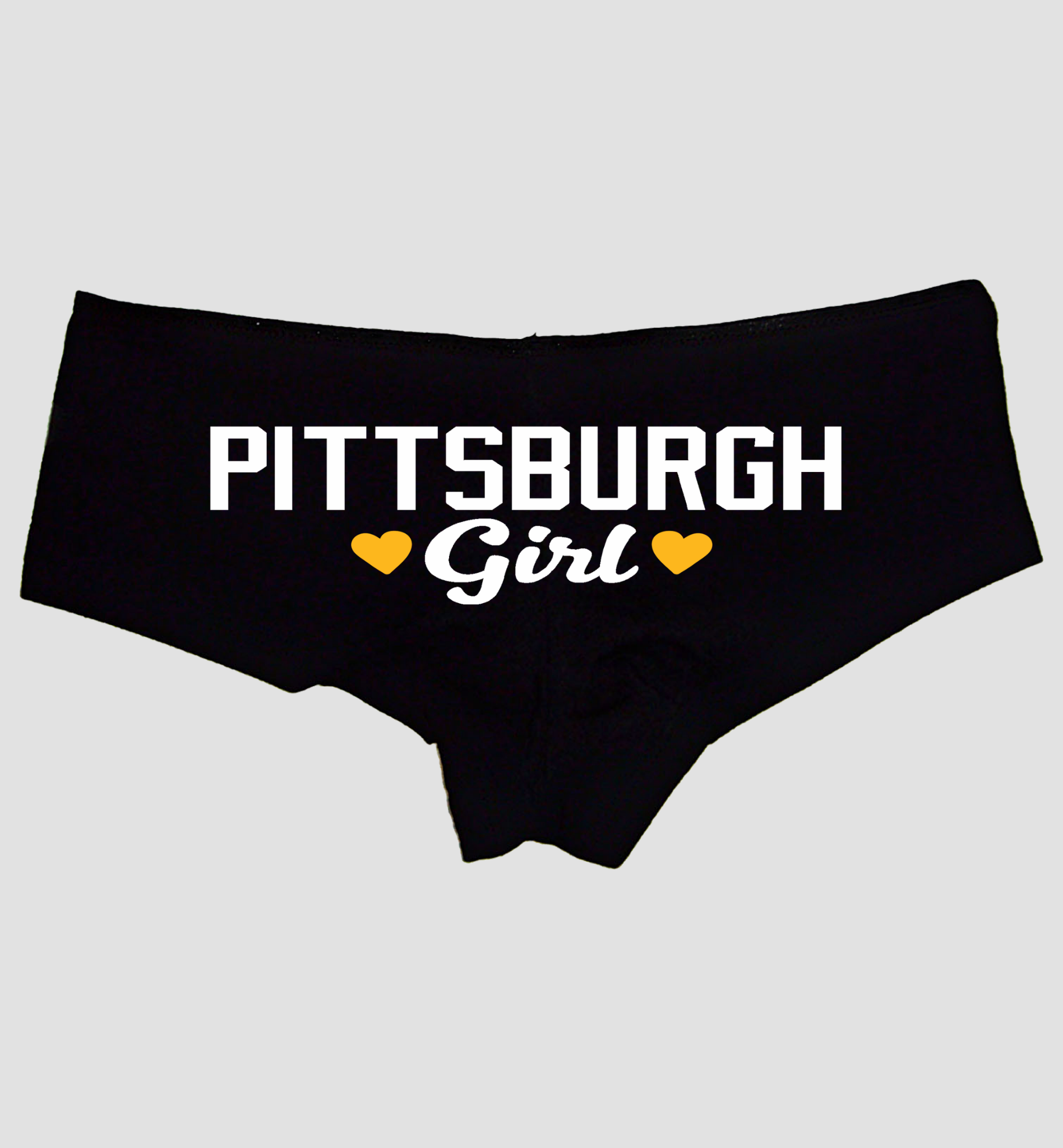 Pittsburgh Girl Panties – Flirty Booty Shorts for Women, Low-Rise Cotton Lingerie with Naughty Sayings, Fun Gift for Wife