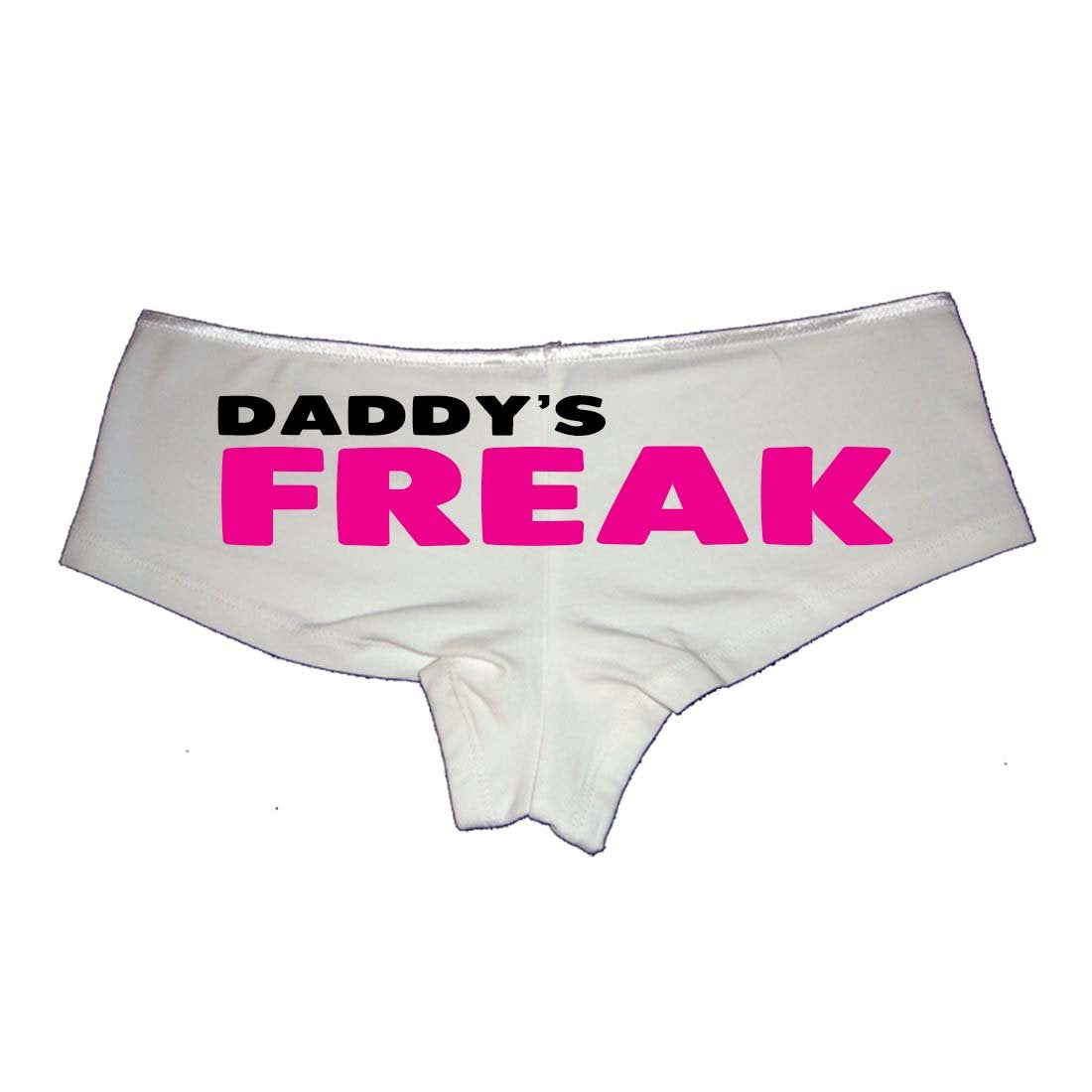 Daddy's Freak Booty Shorts – Cotton Boyshort Bikini Bottom Sexy Women’s Panties – Fun and Flirty Gift