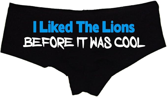 Sexy Girl Rock Liked The Lions Before It Was Cool Panties – Funny Booty Shorts for Women, Cheeky Low-Rise Cotton Lingerie