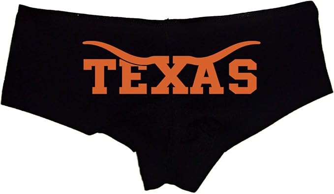 Sexy Girl Rock Texas Graphic Panties – Bold State Pride Cheeky Underwear with Throwback Horn-Inspired Design