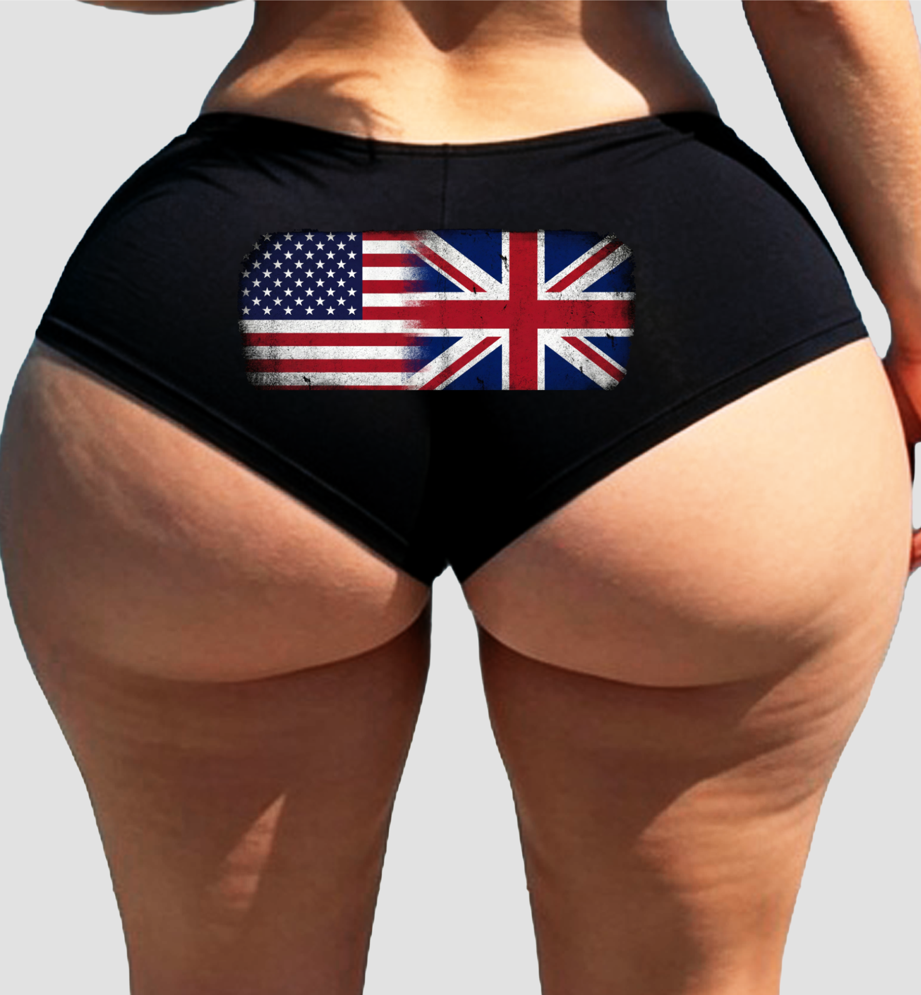 USA UK Panties – Women’s Boyshort Lingerie – Patriotic Pride Gift