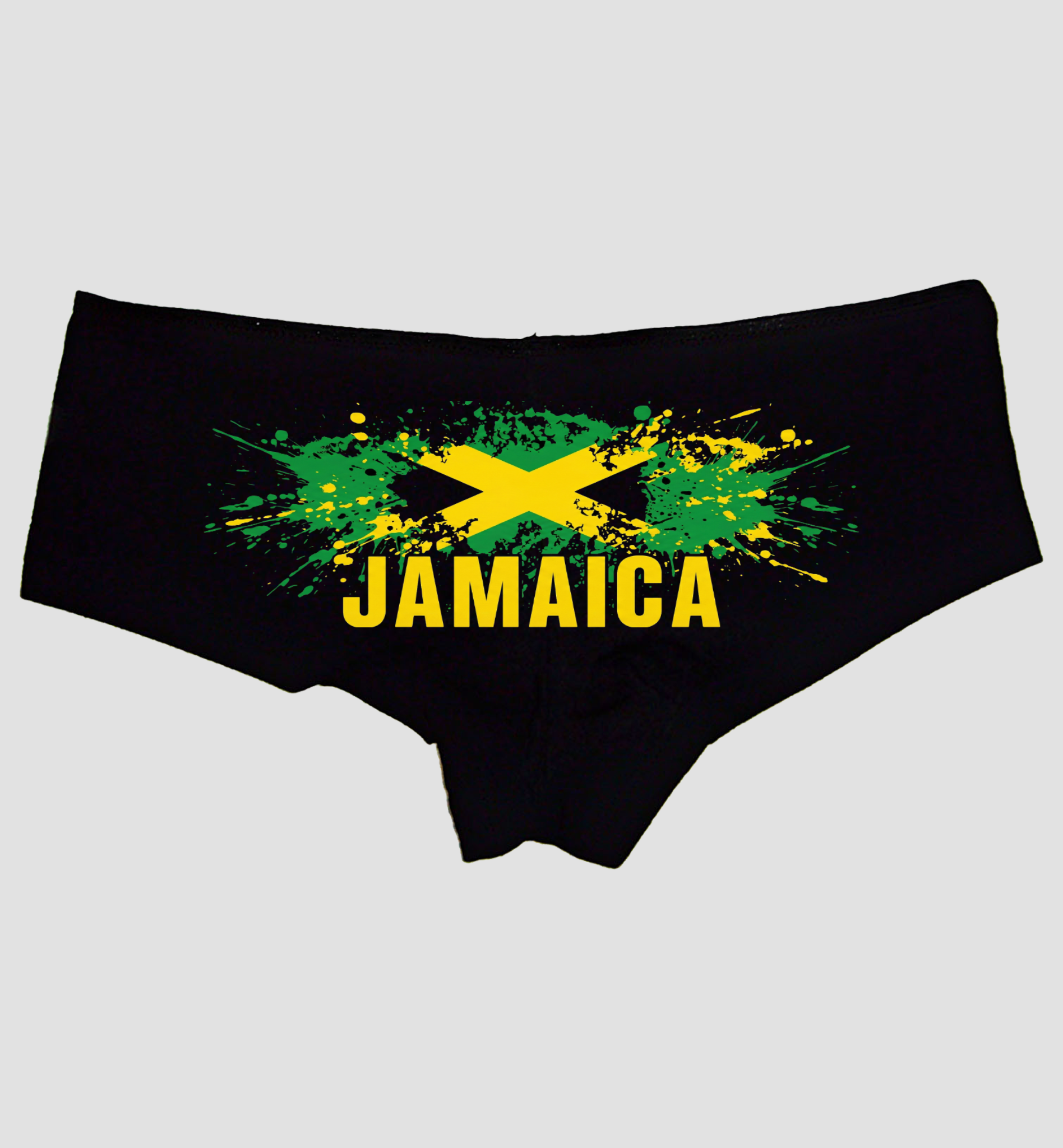 Jamaica Paint Splash Panties – Women’s Flirty Boyshort Lingerie