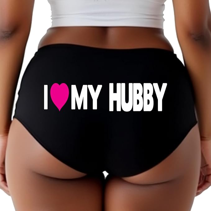 I Love My Hubby Panties – Cheeky Low-Rise Lingerie for Naughty Wife, Girlfriend, or Confident Women