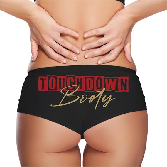 Touchdown Booty Women’s Boyshort Panties - Sexy San Francisco-Inspired Underwear for Confident Fans